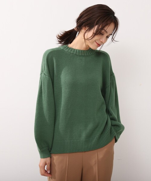 DRESKIP(ドレスキップ)の「◆前後2WAYショートニットカーディガン(カーディガン/ボレロ・レディース・グリーン/グレー系その他/ブラウン系その他/ナチュラル・02/03)」の4枚目の写真