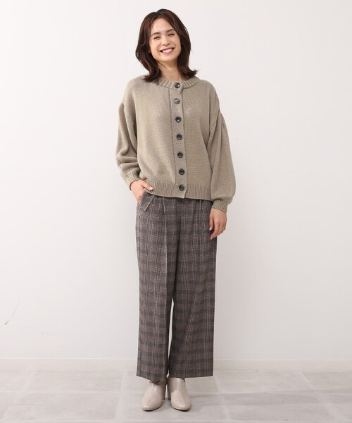 DRESKIP(ドレスキップ)の「◆前後2WAYショートニットカーディガン(カーディガン/ボレロ・レディース・グリーン/グレー系その他/ブラウン系その他/ナチュラル・02/03)」の18枚目の写真