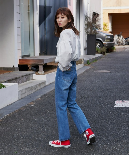 Auntie Rosa Holiday(アンティローザホリデー)の「2WAYレースUPブラウス(シャツ/ブラウス・レディース・オレンジ/グリーン/オフホワイト・FREE)」の5枚目の写真