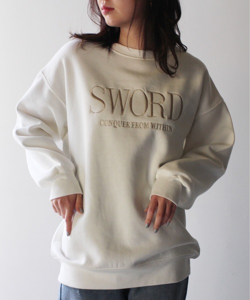 one way(ワンウェイ)の「【oneway】刺繍入りスウェット(スウェット・レディース・ホワイト/ライトグレー/ブラック/イエロー・FREE)」の2枚目の写真