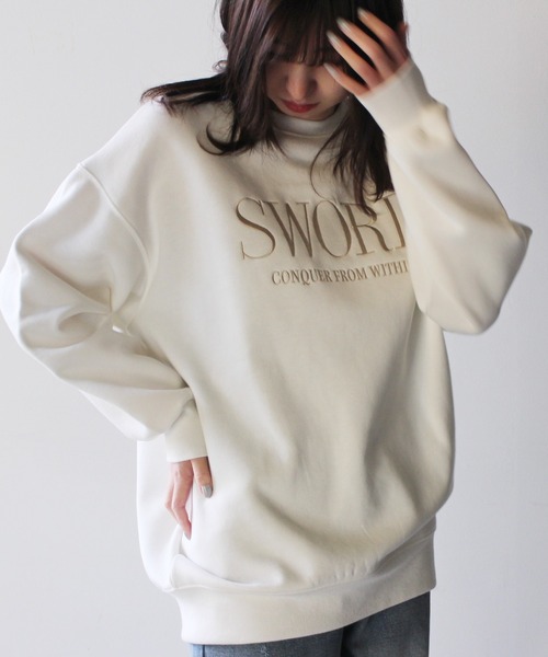 one way(ワンウェイ)の「【oneway】刺繍入りスウェット(スウェット・レディース・ホワイト/ライトグレー/ブラック/イエロー・FREE)」の16枚目の写真