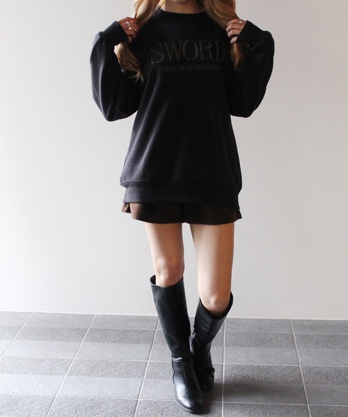 one way(ワンウェイ)の「【oneway】刺繍入りスウェット(スウェット・レディース・ホワイト/ライトグレー/ブラック/イエロー・FREE)」の17枚目の写真