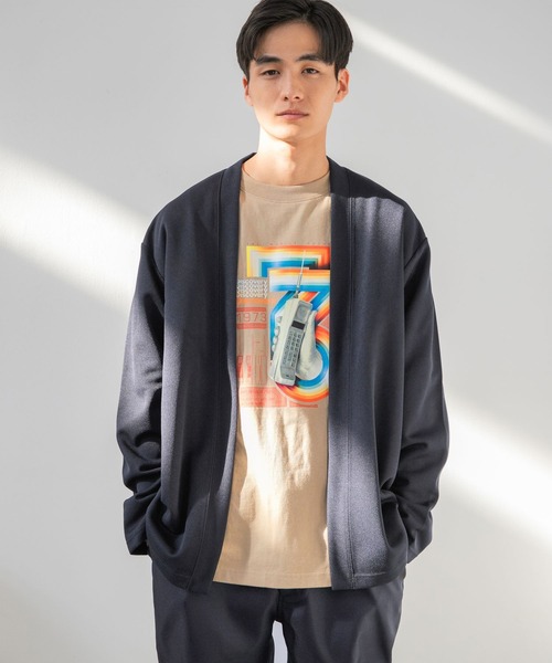 niko and...（ニコアンド）の「鹿の子カーディガン（カーディガン/ボレロ・メンズ・ベージュ/ネイビー/ピンク・SMALL/MEDIUM/LARGE）」の3枚目の写真