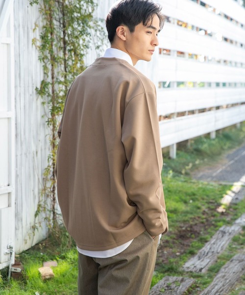 niko and...（ニコアンド）の「鹿の子カーディガン（カーディガン/ボレロ・メンズ・ベージュ/ネイビー/ピンク・SMALL/MEDIUM/LARGE）」の4枚目の写真