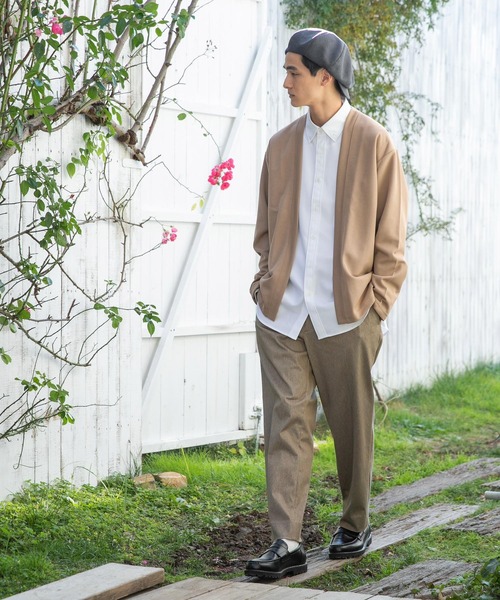 niko and...（ニコアンド）の「鹿の子カーディガン（カーディガン/ボレロ・メンズ・ベージュ/ネイビー/ピンク・SMALL/MEDIUM/LARGE）」の6枚目の写真