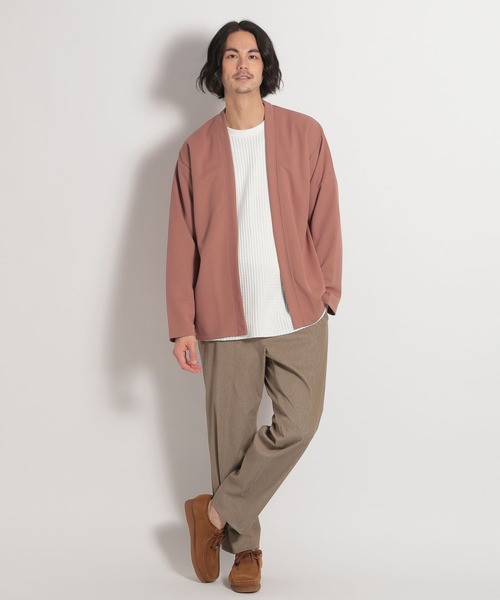 niko and...（ニコアンド）の「鹿の子カーディガン（カーディガン/ボレロ・メンズ・ベージュ/ネイビー/ピンク・SMALL/MEDIUM/LARGE）」の8枚目の写真