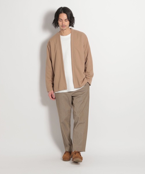 niko and...（ニコアンド）の「鹿の子カーディガン（カーディガン/ボレロ・メンズ・ベージュ/ネイビー/ピンク・SMALL/MEDIUM/LARGE）」の9枚目の写真