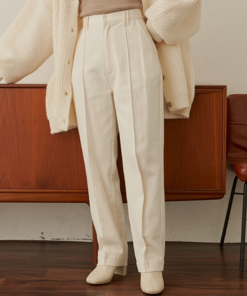 VANNIE U（ヴァニーユー）の「センターステッチデニムパンツ/Sサイズ展開あり（デニムパンツ・レディース・ライトブルー/ピンク/ナチュラル・FREE/S）」の2枚目の写真