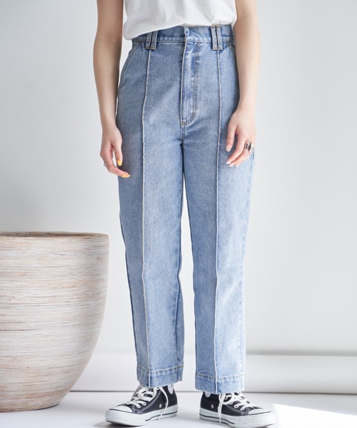 VANNIE U（ヴァニーユー）の「センターステッチデニムパンツ/Sサイズ展開あり（デニムパンツ・レディース・ライトブルー/ピンク/ナチュラル・FREE/S）」の21枚目の写真