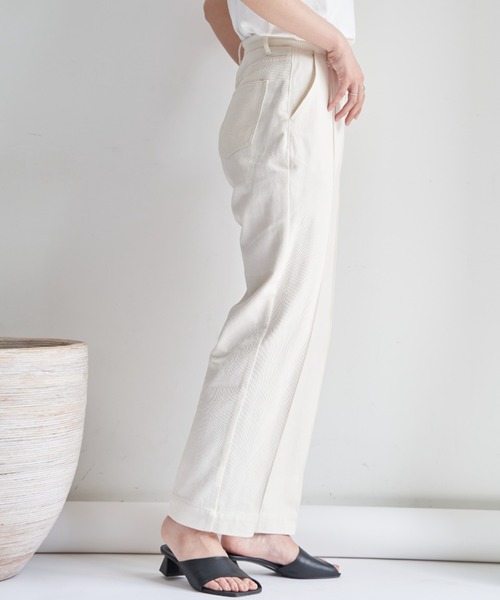 VANNIE U（ヴァニーユー）の「センターステッチデニムパンツ/Sサイズ展開あり（デニムパンツ・レディース・ライトブルー/ピンク/ナチュラル・FREE/S）」の7枚目の写真