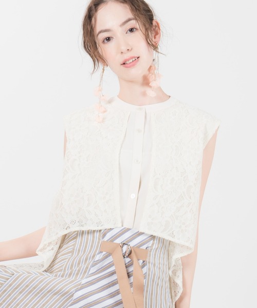 LAYMEE（レイミー）の「Lindle blouse / リンドルブラウス（シャツ/ブラウス・レディース・イエロー/アイボリー/ブラック系その他・FREE）」の9枚目の写真