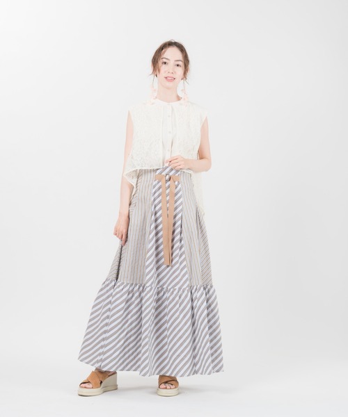 LAYMEE（レイミー）の「Lindle blouse / リンドルブラウス（シャツ/ブラウス・レディース・イエロー/アイボリー/ブラック系その他・FREE）」の16枚目の写真