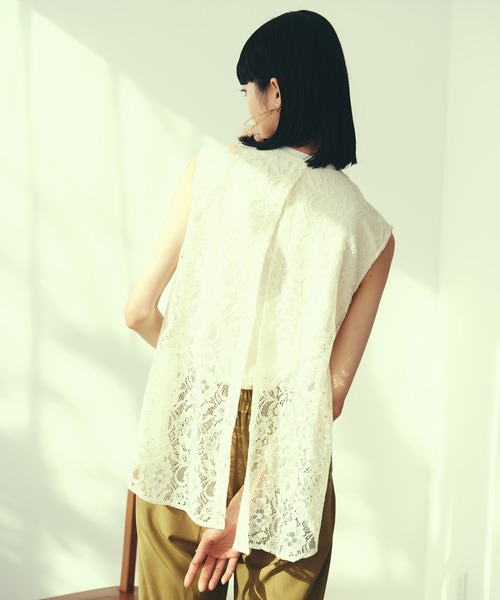 LAYMEE（レイミー）の「Lindle blouse / リンドルブラウス（シャツ/ブラウス・レディース・イエロー/アイボリー/ブラック系その他・FREE）」の13枚目の写真