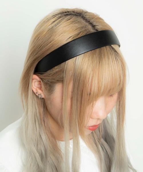 WEGO（ウィゴー）の「WEGO/ワイドカチューシャ（カチューシャ・レディース・ブラック/ベージュ/オフホワイト/ブルー/グリーン・FREE）」の10枚目の写真