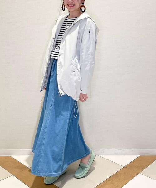 SHOO・LA・RUE（シューラルー）の「◆スプリングマウンテンパーカー（ブルゾン・レディース・オフホワイト/オリーブ/イエロー・02/03/04）」の6枚目の写真