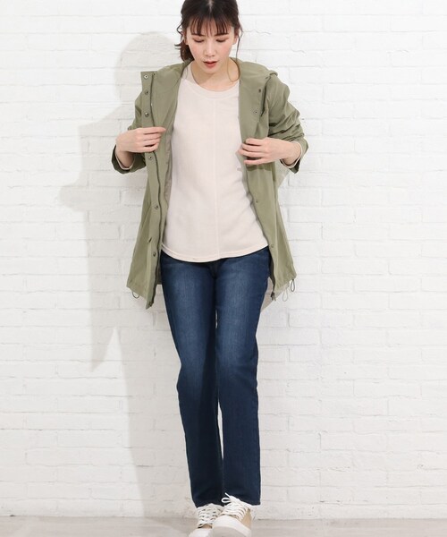 SHOO・LA・RUE（シューラルー）の「◆スプリングマウンテンパーカー（ブルゾン・レディース・オフホワイト/オリーブ/イエロー・02/03/04）」の13枚目の写真