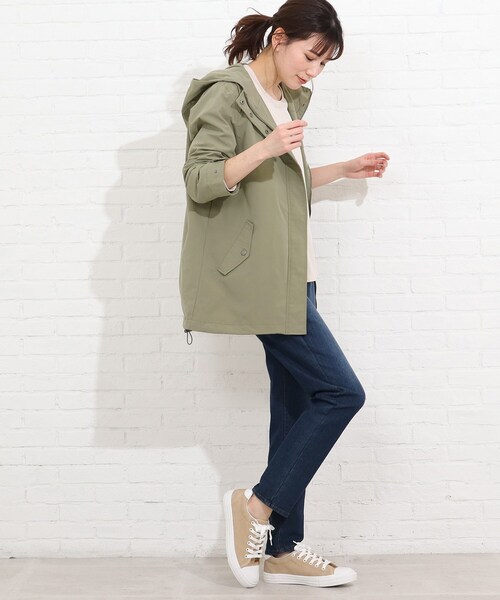 SHOO・LA・RUE（シューラルー）の「◆スプリングマウンテンパーカー（ブルゾン・レディース・オフホワイト/オリーブ/イエロー・02/03/04）」の10枚目の写真