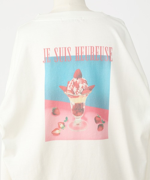 one after another NICE CLAUP(ワンアフターアナザーナイスクラップ)の「ロゴBIGロンT(Tシャツ/カットソー・レディース・ホワイト/ホワイト系その他/オフホワイト・FREE)」の4枚目の写真