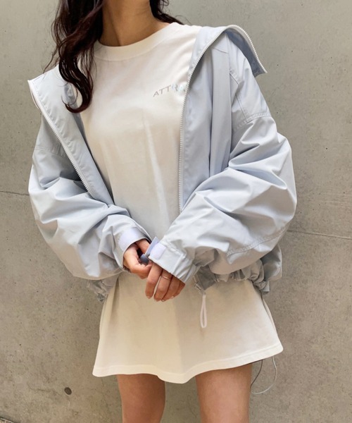 one after another NICE CLAUP(ワンアフターアナザーナイスクラップ)の「ロゴBIGロンT(Tシャツ/カットソー・レディース・ホワイト/ホワイト系その他/オフホワイト・FREE)」の14枚目の写真