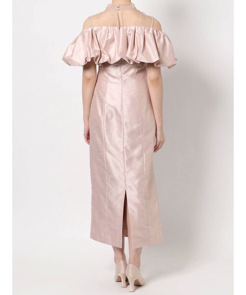 LAGUNAMOON（ラグナムーン）の「LADYボリュームオフショルワンピース（ドレス・レディース・ブラック/ピンク・SMALL/MEDIUM）」の14枚目の写真