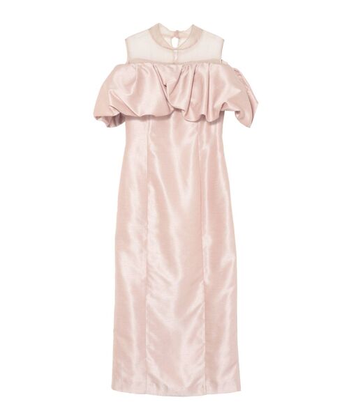 LAGUNAMOON（ラグナムーン）の「LADYボリュームオフショルワンピース（ドレス・レディース・ブラック/ピンク・SMALL/MEDIUM）」の17枚目の写真