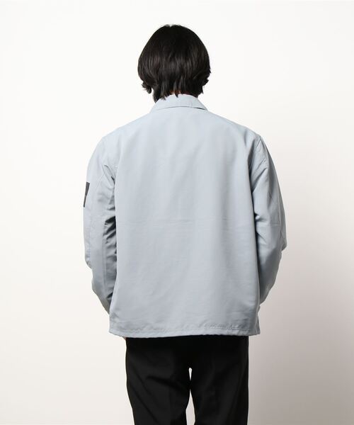 CAMP7（キャンプセブン）の「【CAMP7】コーチジャケット（ブルゾン・メンズ・グレー/ブラック・M/L/XL）」の3枚目の写真