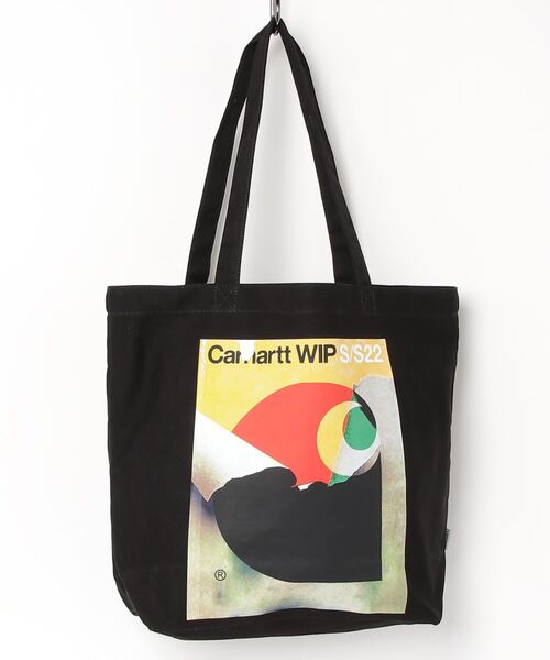 Carhartt WIP（カーハートダブリューアイピー）の「CANVAS GRAPHIC TOTE（トートバッグ・メンズ・キナリ/ロイヤルブルー/ブラック・ONE SIZE）」の3枚目の写真