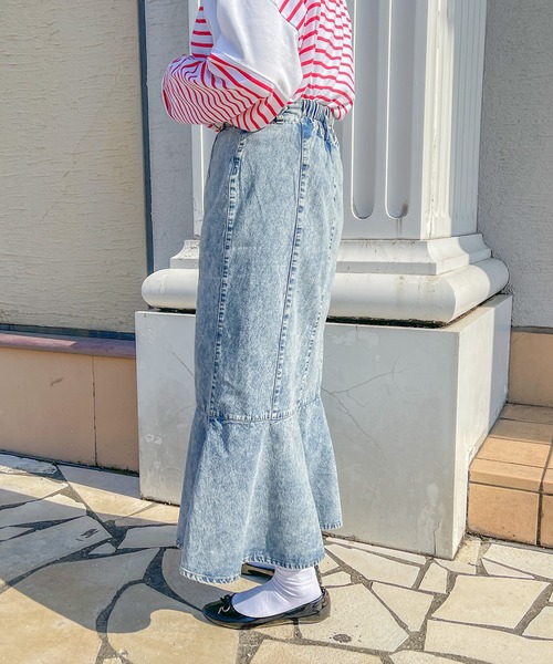 PairPair(ペアペア)の「イロイロマーメイドスカート(スカート・レディース・ブラック/オレンジ/アイボリー/ベージュ系/サックスブルー・フリー)」の22枚目の写真