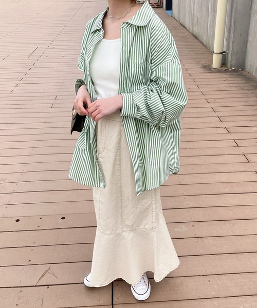 PairPair(ペアペア)の「イロイロマーメイドスカート(スカート・レディース・ブラック/オレンジ/アイボリー/ベージュ系/サックスブルー・フリー)」の6枚目の写真