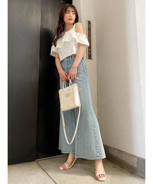 GYDA（ジェイダ）の「MIXマテリアル2WAYミニバッグ（ハンドバッグ・レディース・ブラック/オフホワイト・FREE）」の12枚目の写真