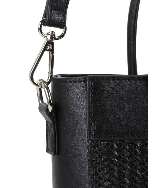 GYDA（ジェイダ）の「MIXマテリアル2WAYミニバッグ（ハンドバッグ・レディース・ブラック/オフホワイト・FREE）」の14枚目の写真