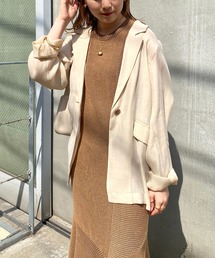 CAPRICIEUX LE'MAGE | シアーシャツジャケット(テーラードジャケット)