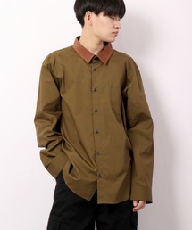 garsonwave（ギャルソンウェーブ）の「garsonwave 日本製衿コーデュロイレギュラーカラー長袖シャツ（シャツ/ブラウス）」