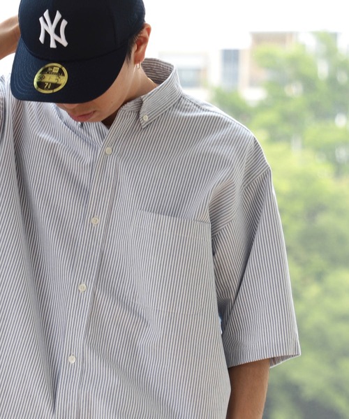 BEAMS(ビームス)の「BEAMS / イージー ボタンダウンシャツ(シャツ/ブラウス・メンズ・ホワイト/その他/ブルー系その他4・SMALL/MEDIUM/LARGE/X-LARGE)」の3枚目の写真