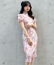 titty＆Co. PETIT by poyo | 【titty&Co.PETIT Produced by POYO】デコルテパールフラワーワンピース(ワンピース)