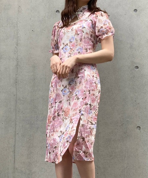 titty＆Co. PETIT by poyo（ティティーアンドコープティバイポヨ）の「【titty&Co.PETIT Produced by POYO】デコルテパールフラワーワンピース（ワンピース・レディース・マルチ・FREE）」の10枚目の写真