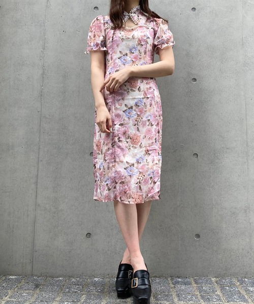 titty＆Co. PETIT by poyo（ティティーアンドコープティバイポヨ）の「【titty&Co.PETIT Produced by POYO】デコルテパールフラワーワンピース（ワンピース・レディース・マルチ・FREE）」の12枚目の写真