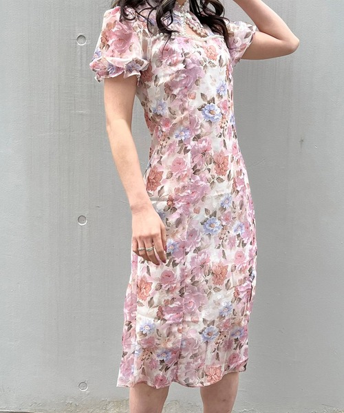 titty＆Co. PETIT by poyo（ティティーアンドコープティバイポヨ）の「【titty&Co.PETIT Produced by POYO】デコルテパールフラワーワンピース（ワンピース・レディース・マルチ・FREE）」の16枚目の写真