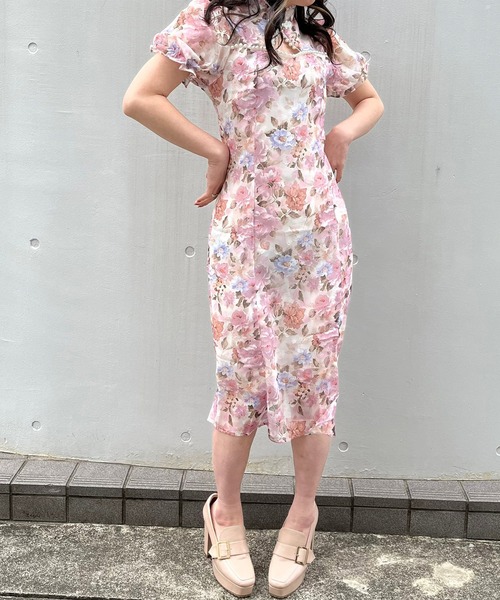 titty＆Co. PETIT by poyo（ティティーアンドコープティバイポヨ）の「【titty&Co.PETIT Produced by POYO】デコルテパールフラワーワンピース（ワンピース・レディース・マルチ・FREE）」の17枚目の写真