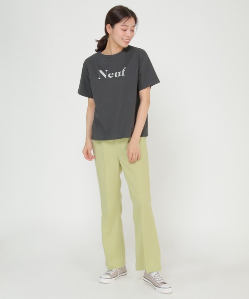 LBC(エルビーシー)の「レターロゴプリントtee(Tシャツ/カットソー・レディース・ホワイト/チャコールグレー・M/L)」の13枚目の写真