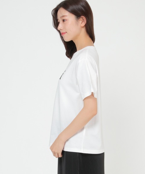 LBC(エルビーシー)の「レターロゴプリントtee(Tシャツ/カットソー・レディース・ホワイト/チャコールグレー・M/L)」の7枚目の写真