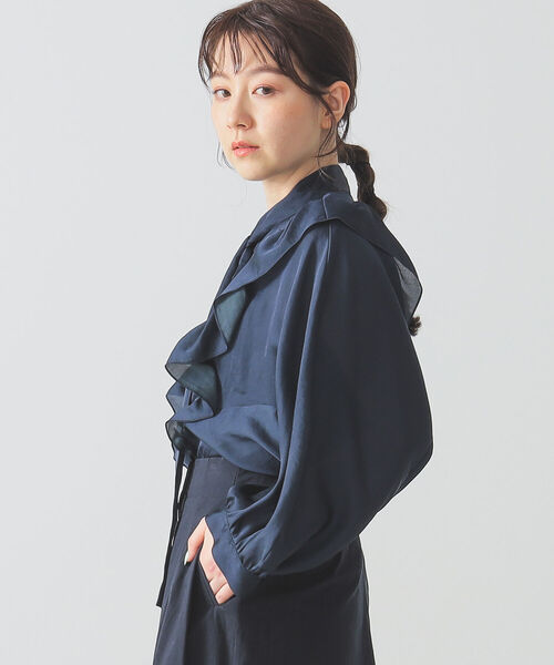 Demi-Luxe BEAMS - 未使用Demi-Luxe BEAMS / フリル ボウタイ ブラウス Demi-Luxe BEAMS - 未使用Demi-Luxe BEAMS / フリル ボウタイ