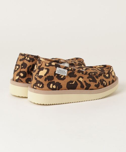 suicoke(スイコック)の「BAPE X SUICOKE LEOPARD ROOM SHOES L(スニーカー・レディース・ブラック/ベージュ・50/60/40)」の3枚目の写真