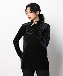 Uncut Bound | CHIGNON(シニヨン) ベロアリブハイネック(Tシャツ/カットソー)