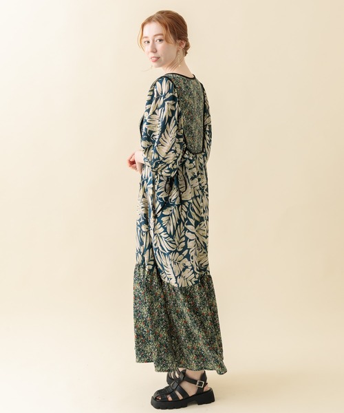Paradise Picnic（パラダイスピクニック）の「パイピング総柄配色ワンピース（ワンピース・レディース・ネイビー/アイボリー・FREE）」の12枚目の写真