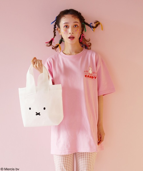 Candy Stripper（キャンディストリッパー）の「MIFFY TOTE バッグ（トートバッグ・レディース・グリーン/オフホワイト/ブラック・FREE）」の14枚目の写真