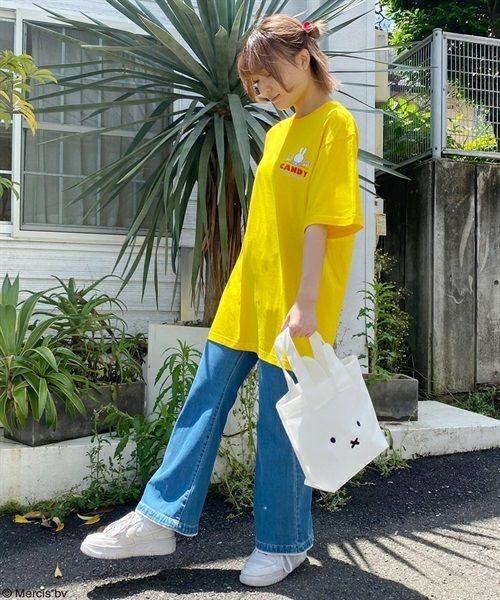 Candy Stripper（キャンディストリッパー）の「MIFFY TOTE バッグ（トートバッグ・レディース・グリーン/オフホワイト/ブラック・FREE）」の22枚目の写真