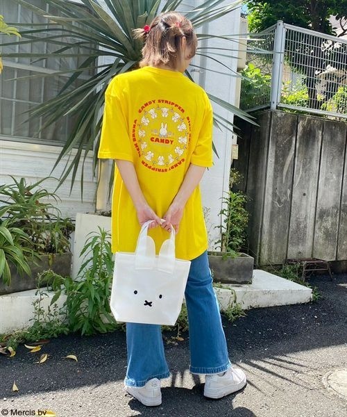 Candy Stripper（キャンディストリッパー）の「MIFFY TOTE バッグ（トートバッグ・レディース・グリーン/オフホワイト/ブラック・FREE）」の17枚目の写真