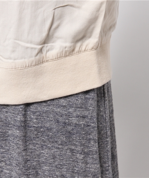 earth music&ecology（アースミュージックアンドエコロジー）の「リブブルゾン（ブルゾン・レディース・アイボリー/カーキ/ネイビー・MEDIUM/SMALL）」の9枚目の写真