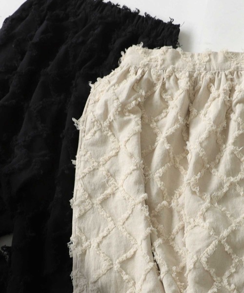 antiqua(アンティカ)の「綿麻フリンジパンツ(その他パンツ・レディース・ブラック/ベージュ・FREE)」の18枚目の写真